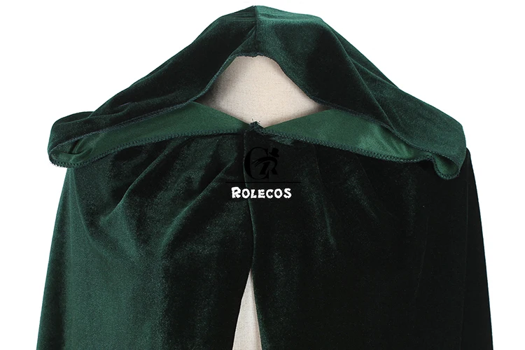 ROLECOS/Лидер продаж; карнавальный костюм на Хэллоуин для взрослых; длинный плащ фиолетового, зеленого, красного, черного цвета; плащ колдунов; капюшон с накидкой; костюм