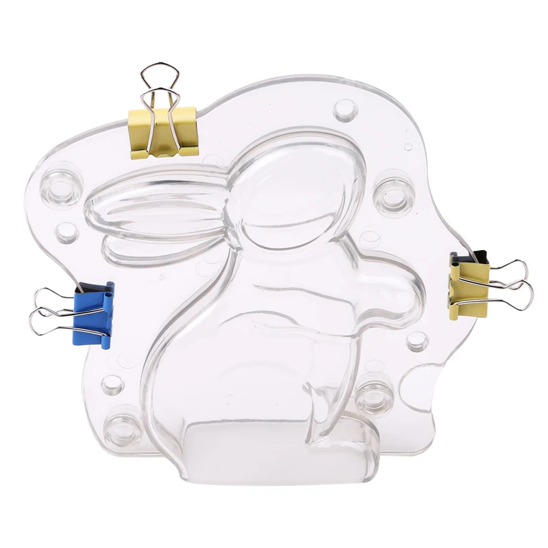 3D Пасхальный кролик пластиковая шоколадная форма милая обувь конфетная Сахарная