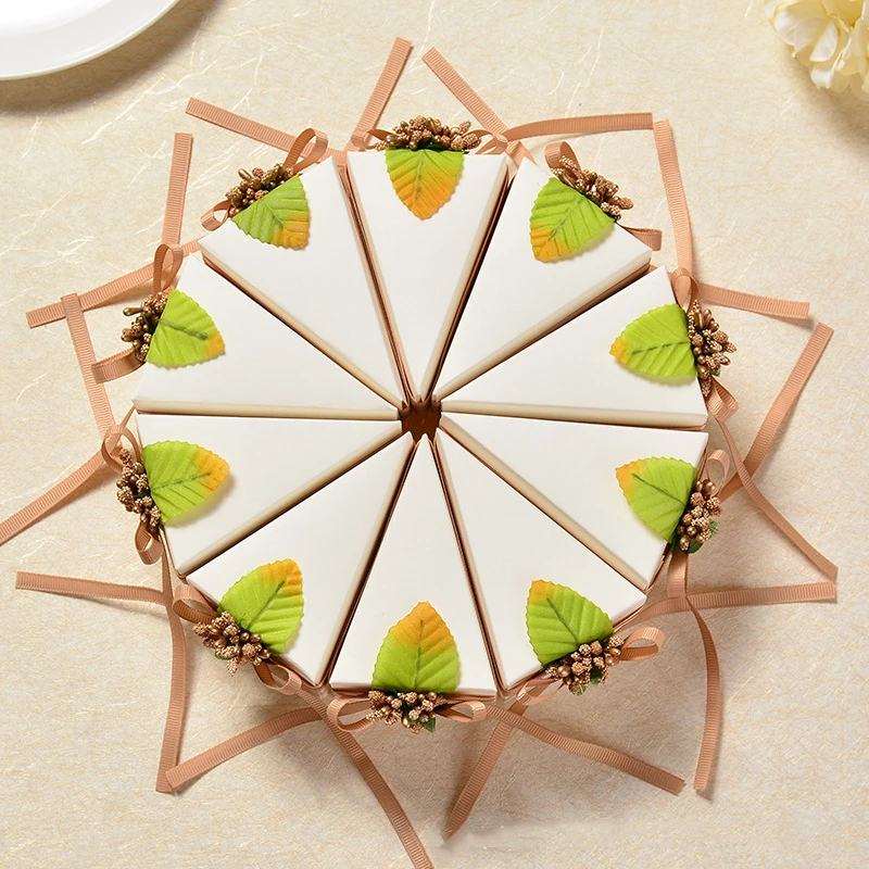 Wedding &amp Engagement Candy box A gift for a party Creative cake style Ten paper boxes can form shape | Дом и сад