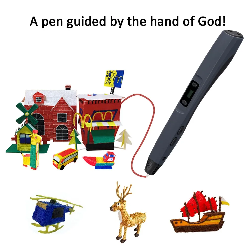 Доставка из России Excelvan 3D Ручка принтер CRITIRON Интеллектуальный Doodler ручка для