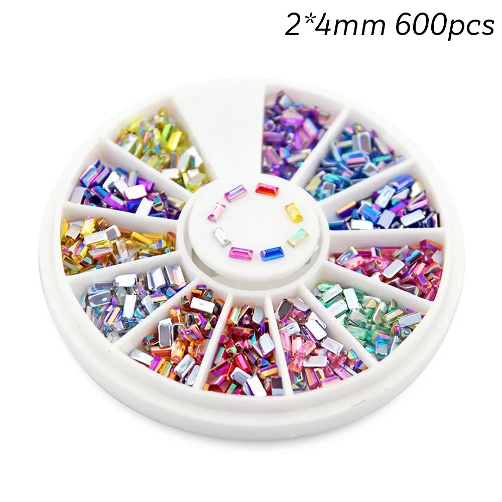 Стразы для ногтей Rolabling Star Rainbow Diamond, акриловые украшения, аксессуары для ногтей, маникюрные Стразы