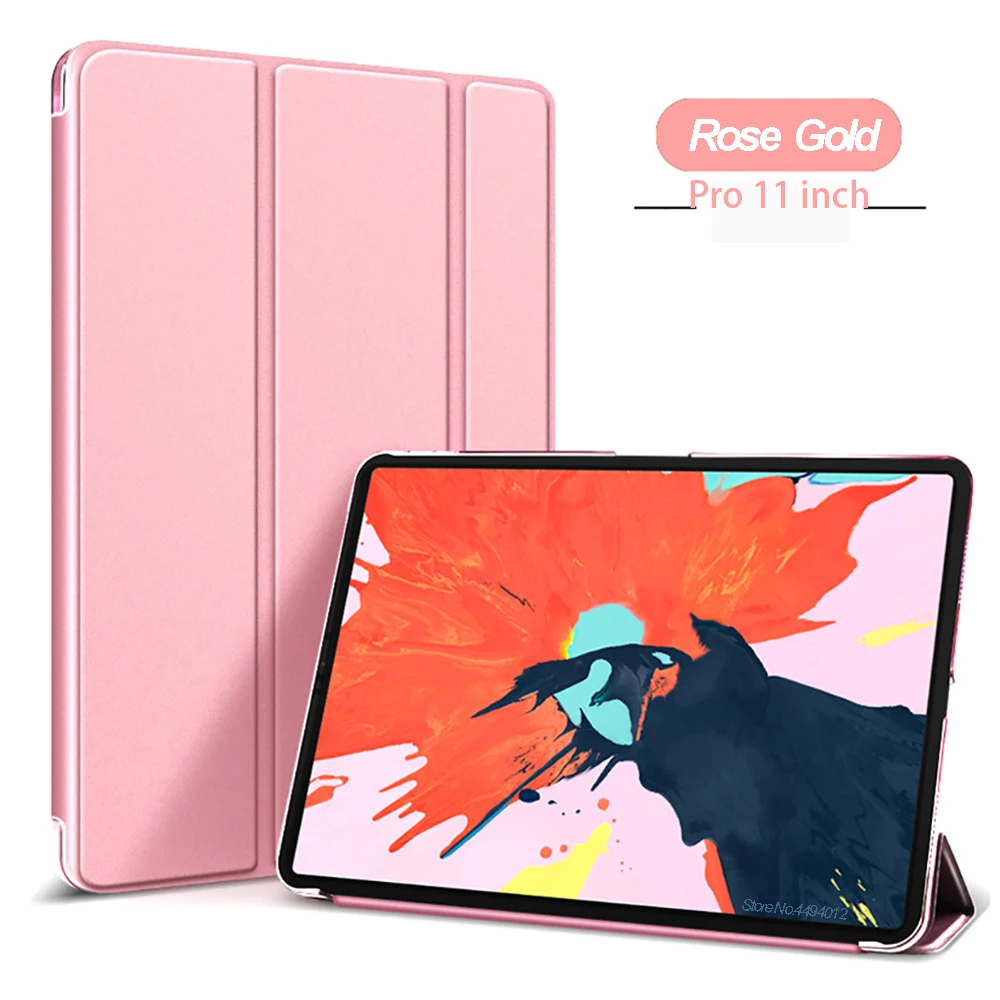 Чехол-подставка Trifold для нового iPad Pro 11, Ультратонкий чехол из искусственной кожи, Умный Магнитный чехол для iPad Pro 11, чехол