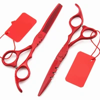 professional 6 5 5 inch japan 440c hair scissors set thinning barber cutting hair shears scissor tools hairdressing scissors