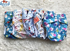 My Pick Designs 5PCS Детские подгузники из микрофлиса My Choice Designs Многоразовые моющиеся Детские подгузник с карманом подгузники по заводской цене - Цвет: My Pick Designs 5PCS