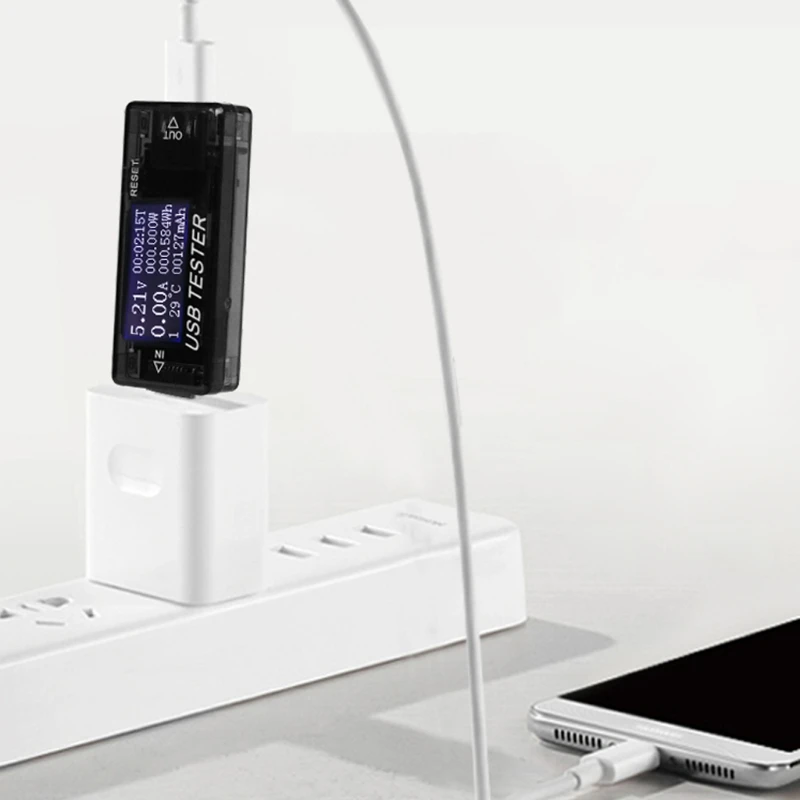 8 в 1 ЖК дисплей USB детектор напряжения тока зарядное устройство ёмкость Тестер