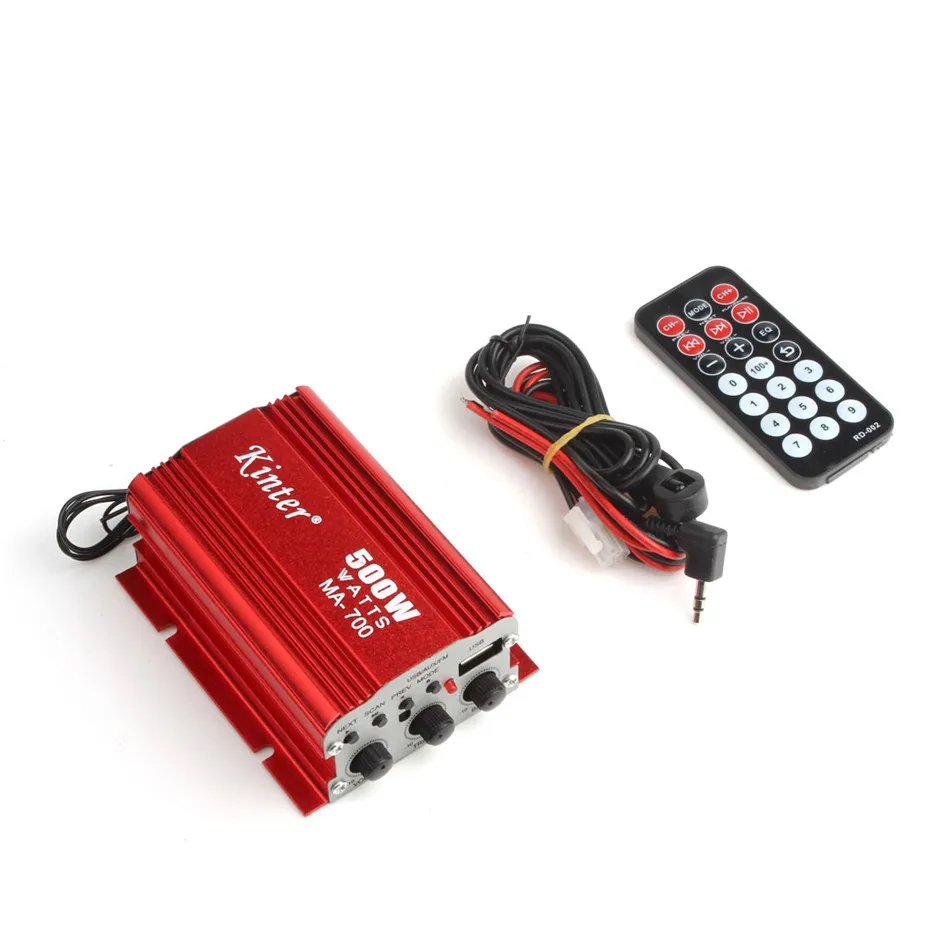 Мини Hi Fi 2 канала USB для автомобиля мотоцикла дома лодки аудио стерео бас динамик