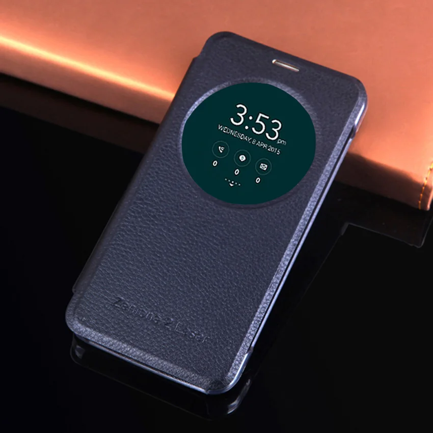 Кожаный чехол книжка для телефона Asus Zenfone 2 Laser Zenfone2 ZE550KL ZE551KL Smart View|Чехлы-книжки| |