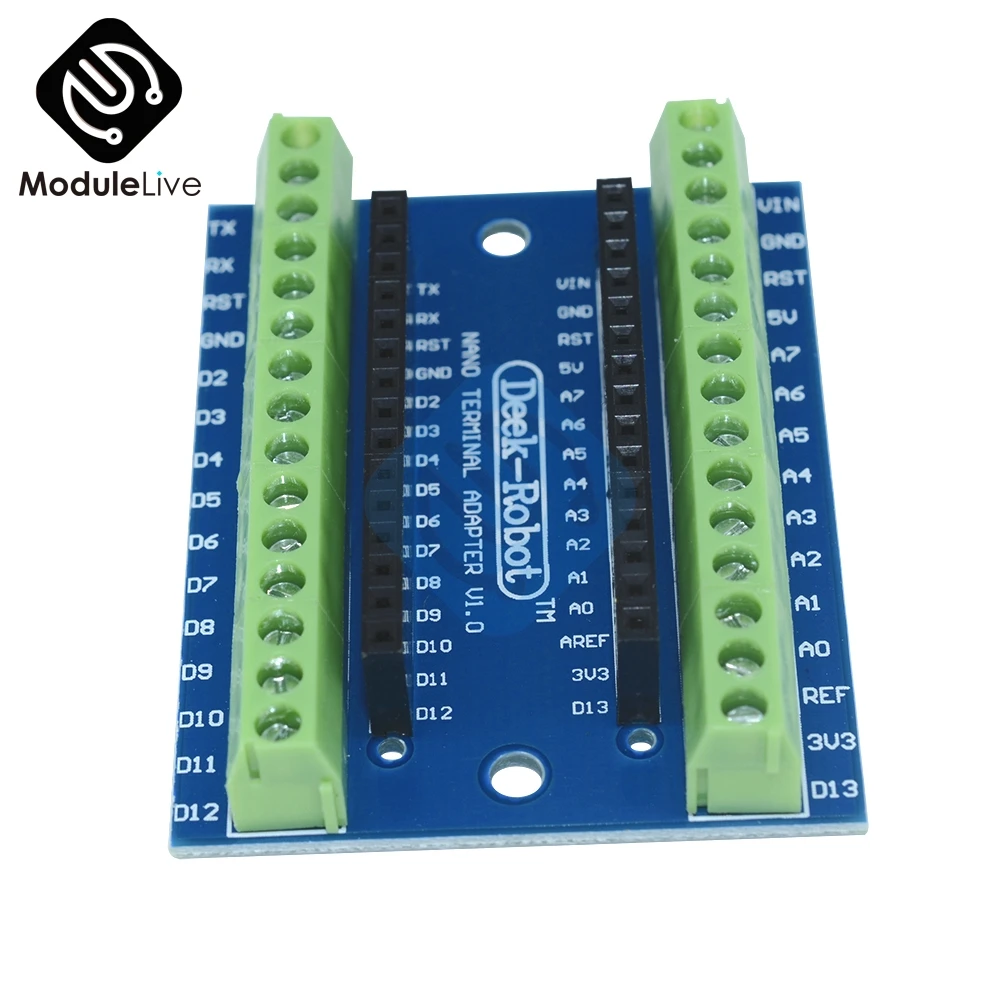 1 шт. Стандартная плата адаптера терминала для Arduino Nano V3.0 AVR ATMEGA328P ATMEGA328P-AU модуль 100%