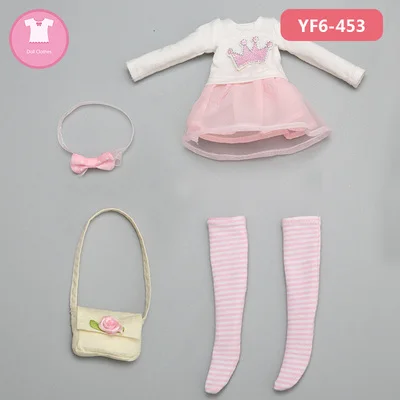YF6-453 BJD SD Кукла Одежда 1/6 розовый стиль для Linachouchou тела YF6-452 куклы аксессуары luodoll - Цвет: YF6-453
