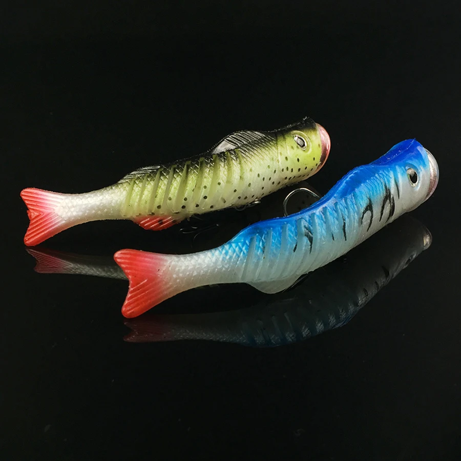 1 шт. Swimbait мягкая Хвостовая рыболовная приманка 11 5 см 17 г Соединенные секции