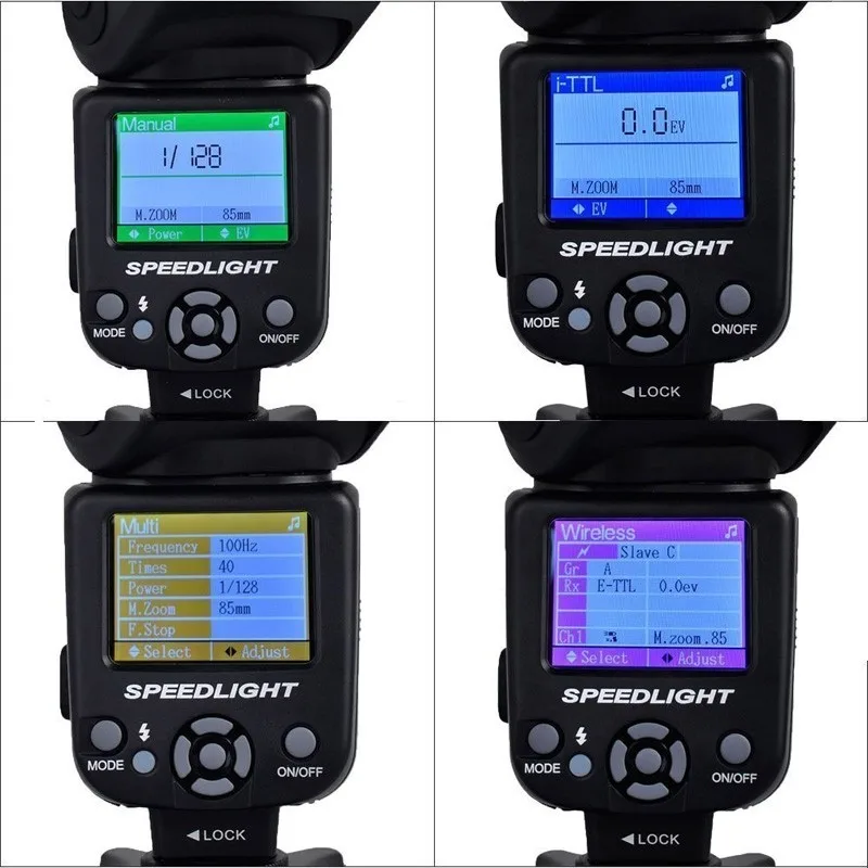 TRIOPO TR-985 Flash speed lite для Canon Nikon camera ttl camera Flash High speed Sync TFT цветная Вспышка Speedlite с дисплеем освещение