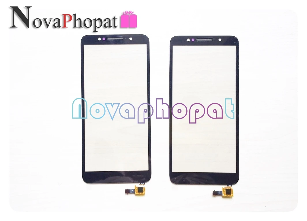 Novaphopat 5,3 дюймов черный Сенсорный экран для Alcatel 1C 5009D 5009 сенсорный экран дигитайзер стеклянная Сенсорная панель тачпад+ отслеживание