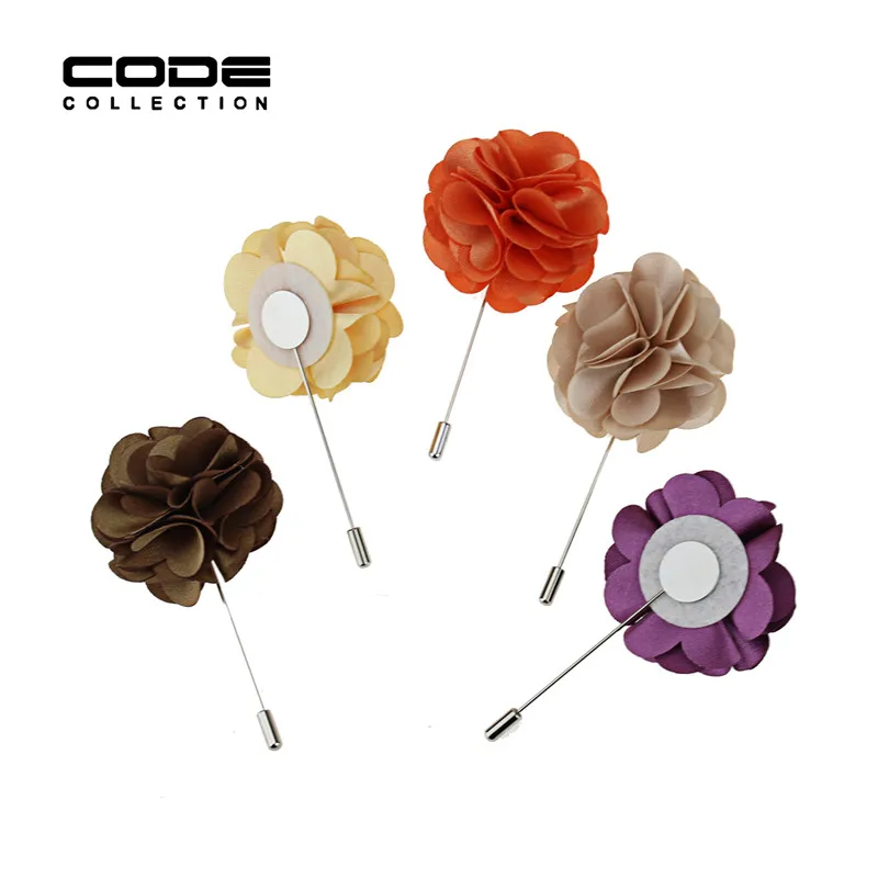 Популярная классическая модная мужская брошь с отворотом Цветочные костюмы