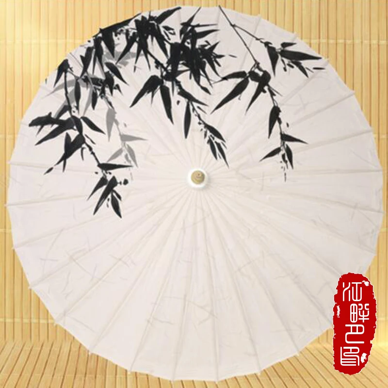 Винтаж китайский Бумага зонтик Дворец бракосочетаний Декор с цветочками