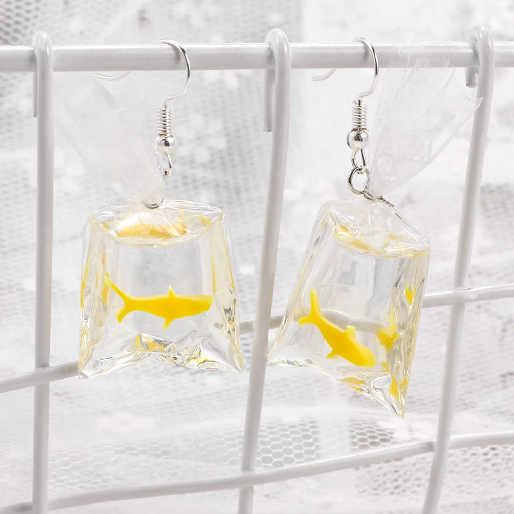 Висячие серьги в виде милых мультяшных Рыбок|Серьги-подвески| |