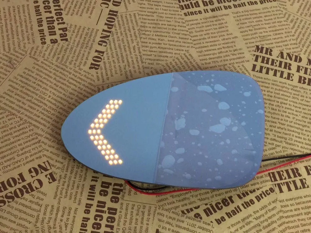 

Osmrk blue rear view mirror for Infiniti q50 with electric heating, led dynamic side turn signal, anti-glaring, bigger vision