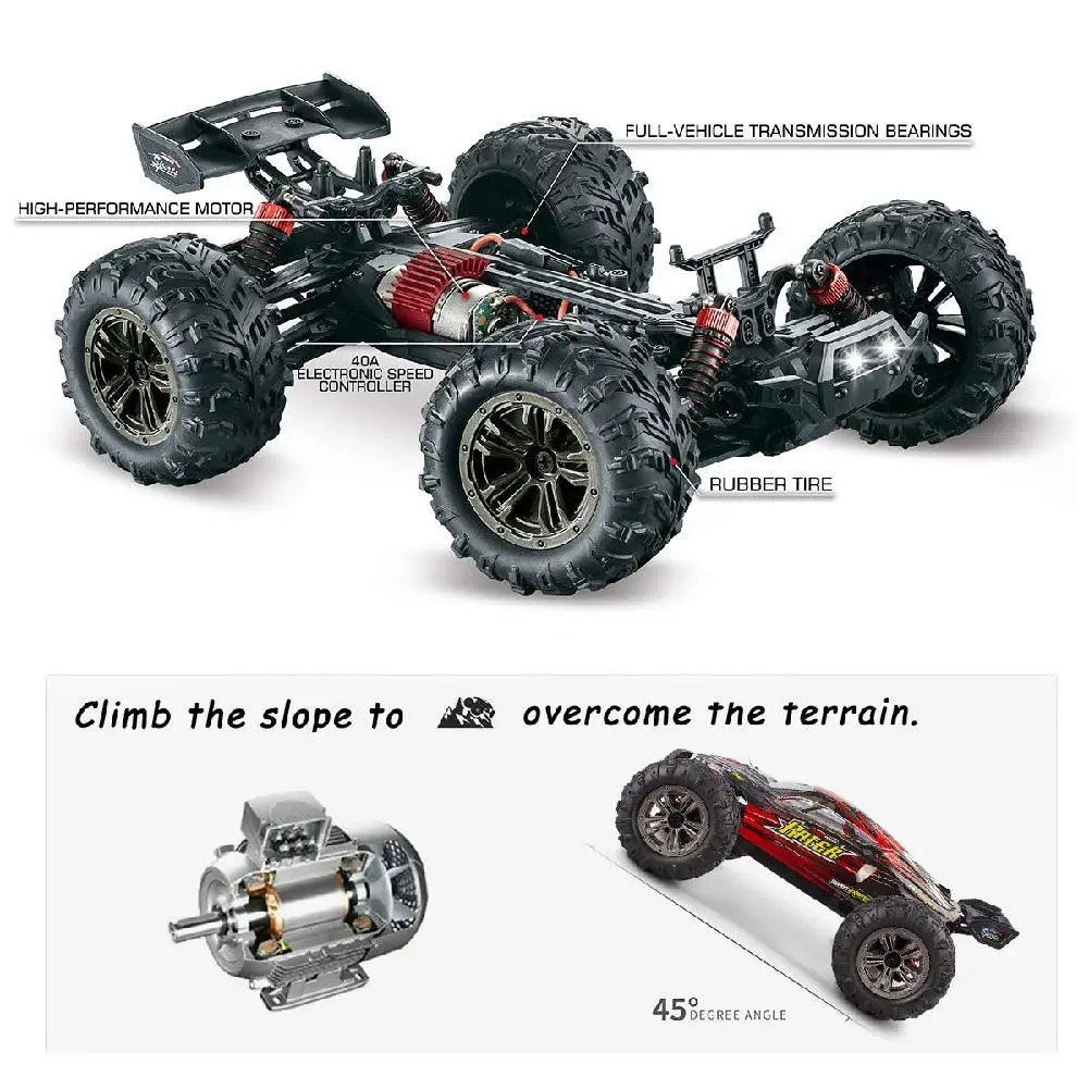 36 км/ч 4WD 2,4 ГГц Дистанционное управление грузовик 1:16 весы радио conrtoled внедорожник RC автомобиль электронный монстр грузовик R/C RTR хобби крест