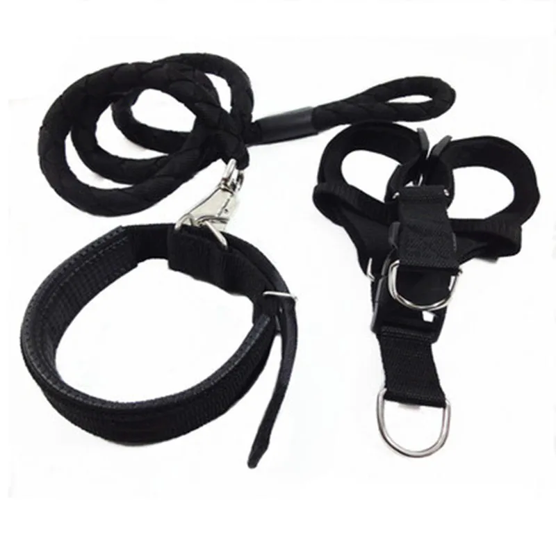 3 шт./компл. нейлоновые Твердые поводки для питомцев ошейники собак тренировочный