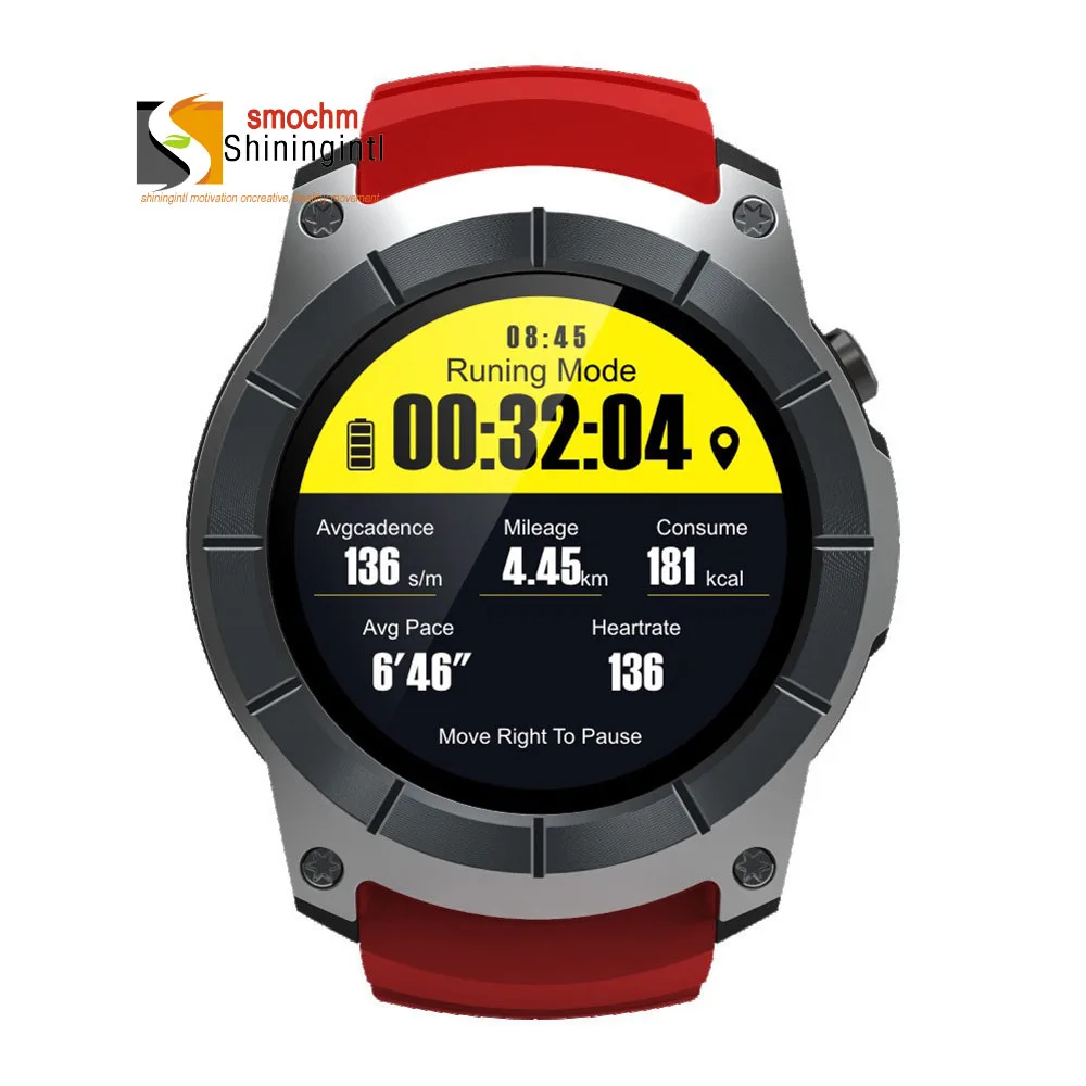 Smochm Bluetooth GSM MT2503 gps Спорт на открытом воздухе отслеживание часы монитор сердечного