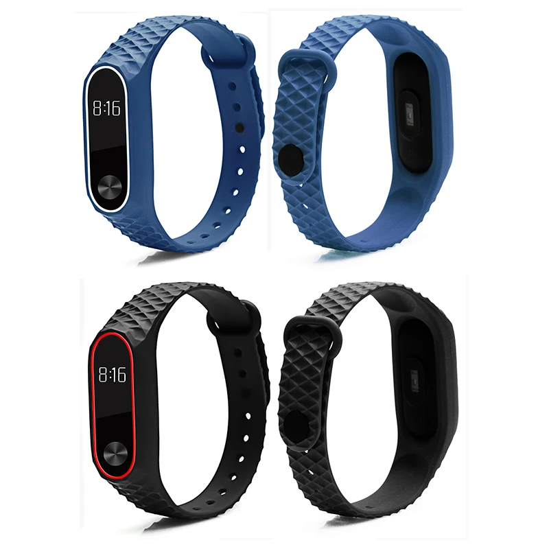 Силиконовый ремешок BOORUI для mi band 2 аксессуары miband2 сменный цветной браслет с