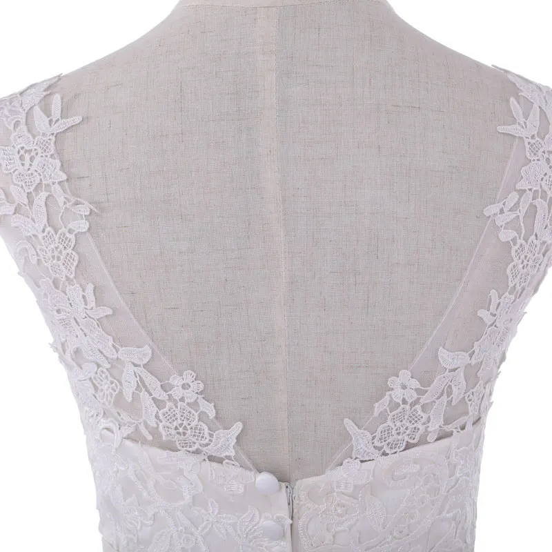 Fadisee свадебное платье с аппликацией элегантное на молнии пуговицах подолом|elegant