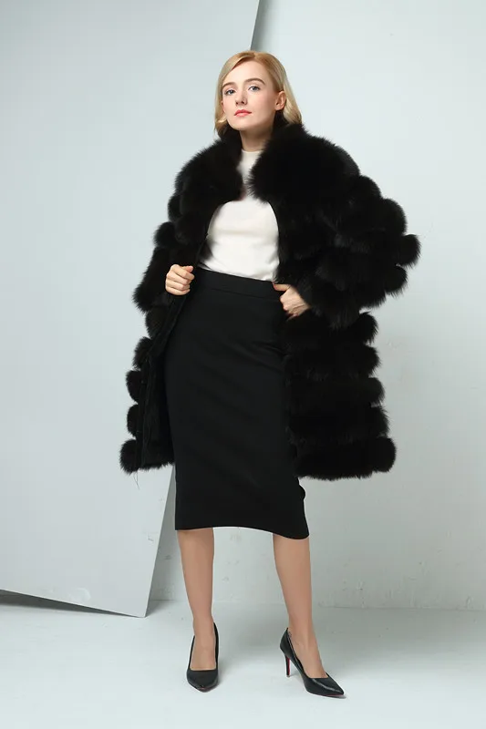 100% Лисий мех внутри пальто с мехом Hat 2017 новые расцветки рукава снести | Женская