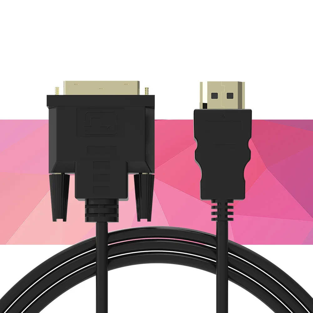 Высокое качество 3 фута 1 м HDMI к DVI DVI-D 24+ 1 pin адаптер позолоченный кабель «Папа-папа» для 1080P HD HDTV HD PC PS3 xbox DVD
