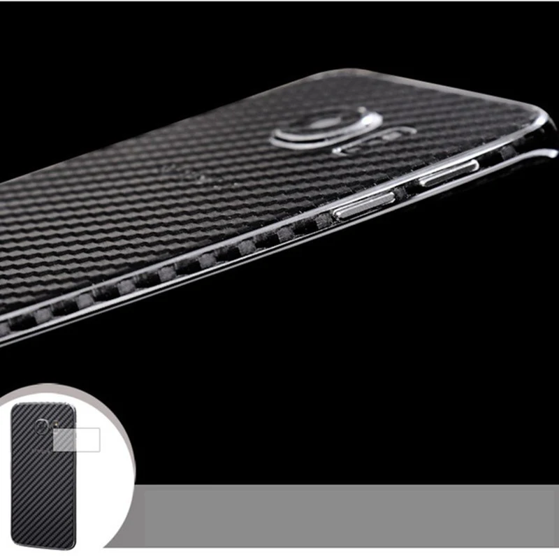 Yojock Phone Sticker For Samsung Galaxy S6 edge 3D Carbon Fiber Full Body Back Film Case Cover Wrap Skin Coque |