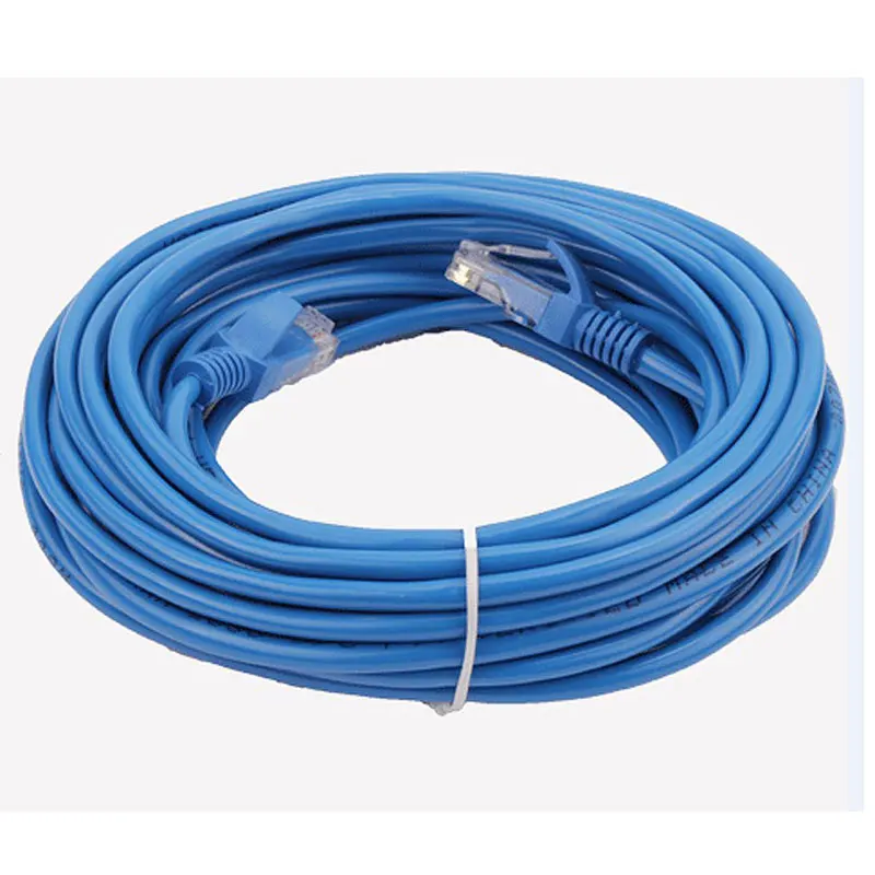 Ethernet-кабель 10 м 15 20 25 Cat5 Cat5e RJ45 соединительный кабель Интернет-сети синий