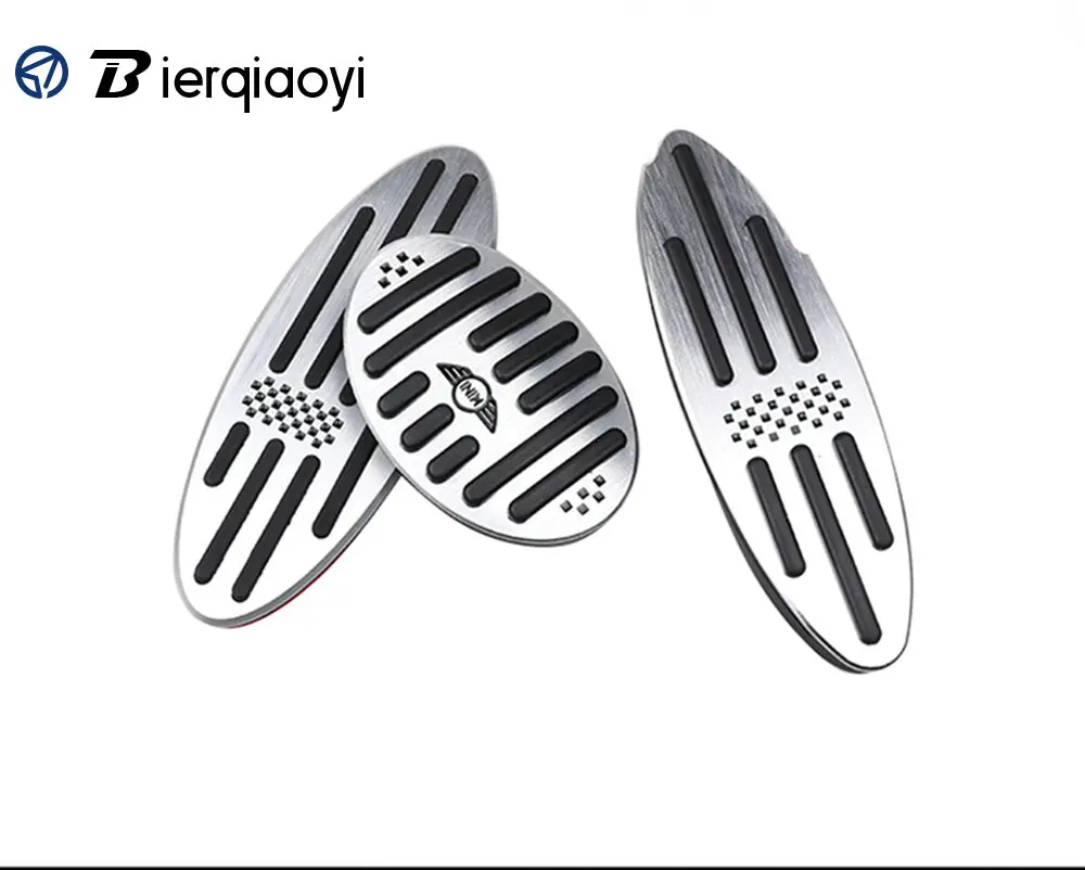 Checker Подставка для ног для MINI Cooper F60 Countryman аксессуары Clubman F54 R55 S One R50 R53 R60 R61 F55 F56 наклейка на педаль для MINI R56 R60 - Название цвета: Checker