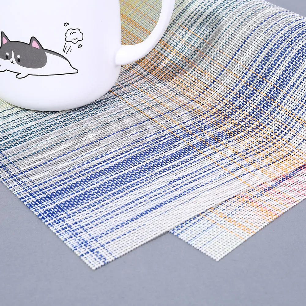 Модный шаблон Placemat совместимый Crossweave изоляционный моющийся коврик для стола индивидуализированный De Mesa коврик для обеденного стола