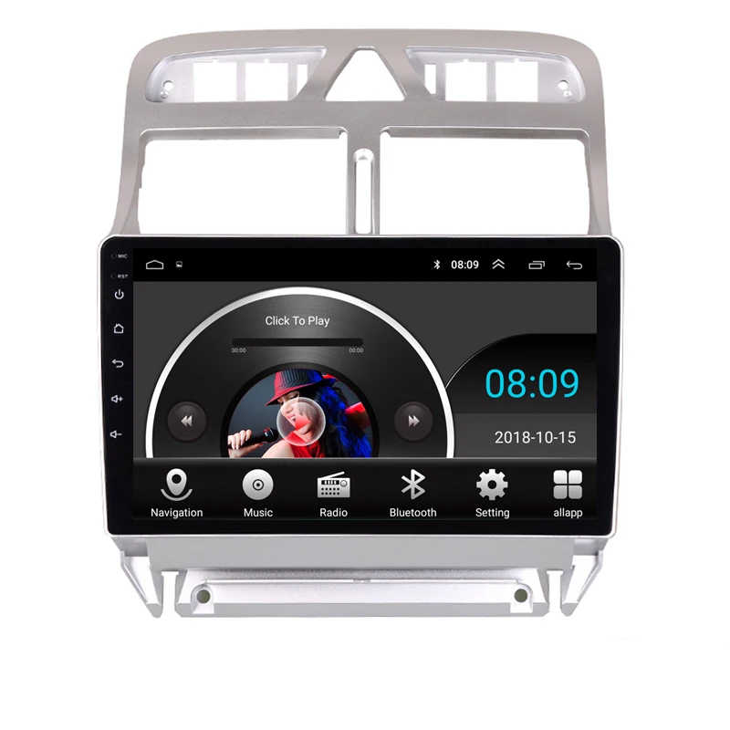" 2.5D ips Android 8,1 Автомобильный мультимедийный dvd-плеер gps для peugeot 307 2006-2010 2011 2013 аудио автомобиля Радио Стерео навигацией, Wi-Fi