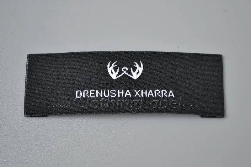 

Clothing woven label, customized logo, lower MOQ, high quality clothing label