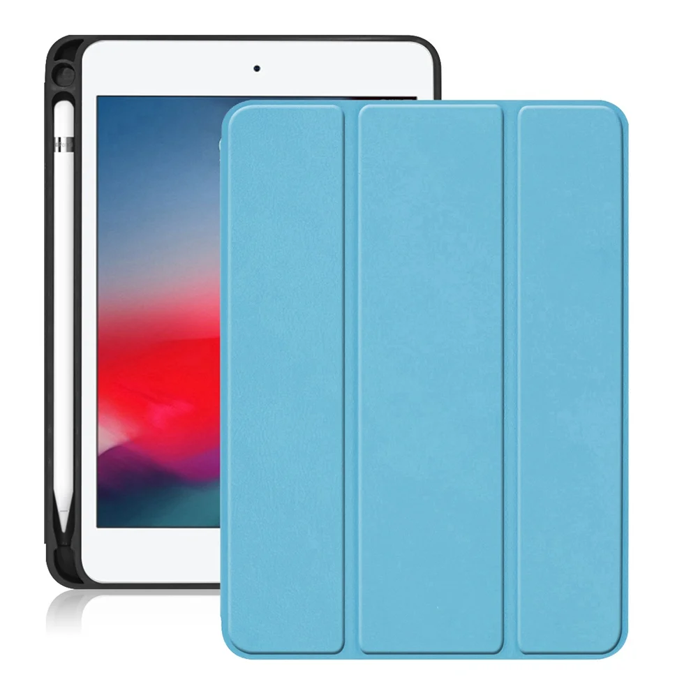 Умный чехол для iPad mini 5 2019 A2133 A2124 A2126 из ПУ кожи|Чехлы планшетов и электронных книг|