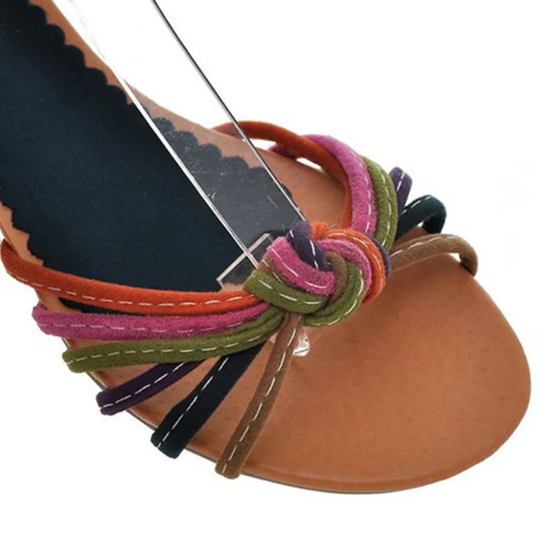 2018 новые летние Модные женские сандалии Этнические Бусы Ремешок на щиколотке