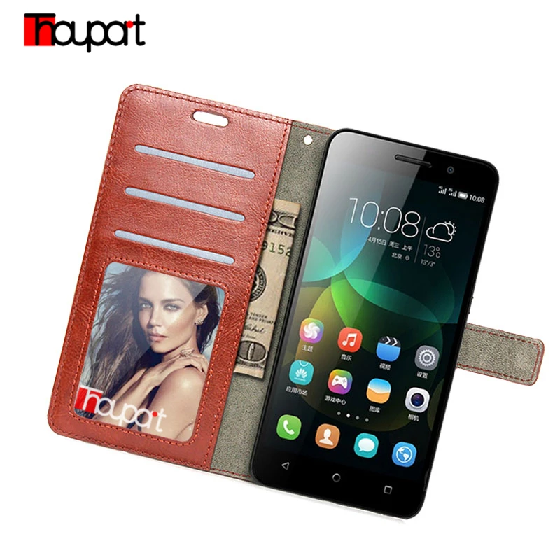 на Huawei Honor 4X чехол для фото рамки кожаный книги Стиль кошелек Роскошные сумки карт