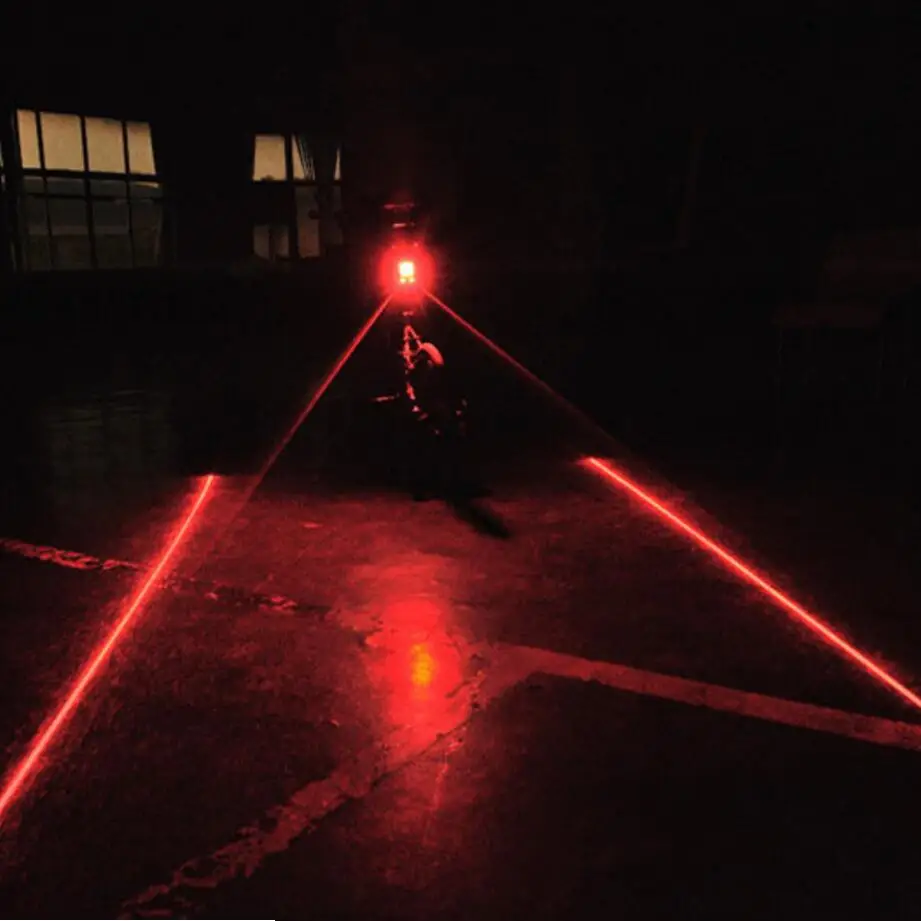 Беспроводной рулевой фонарь для велосипеда лазерный задний перезаряжаемый