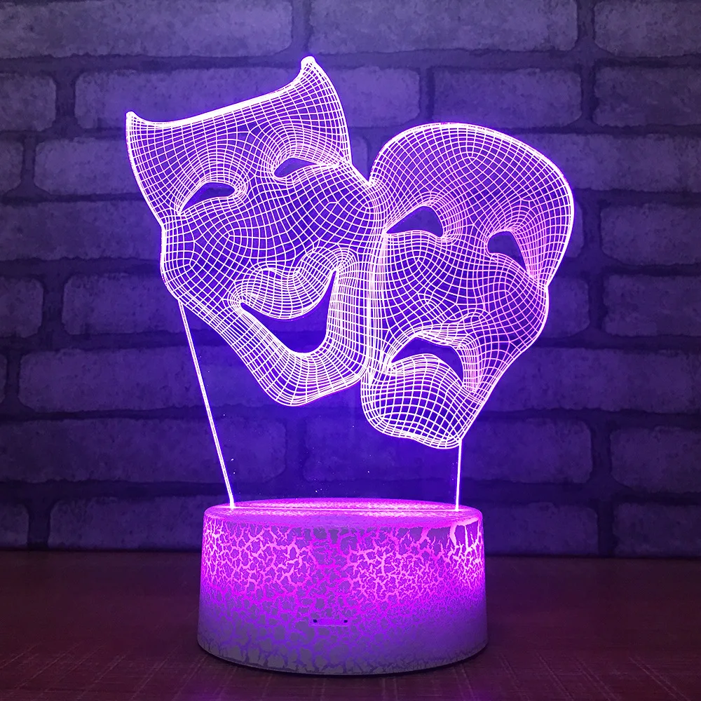 Мультяшные акриловые огни рождественские украшения подарок для детской комнаты