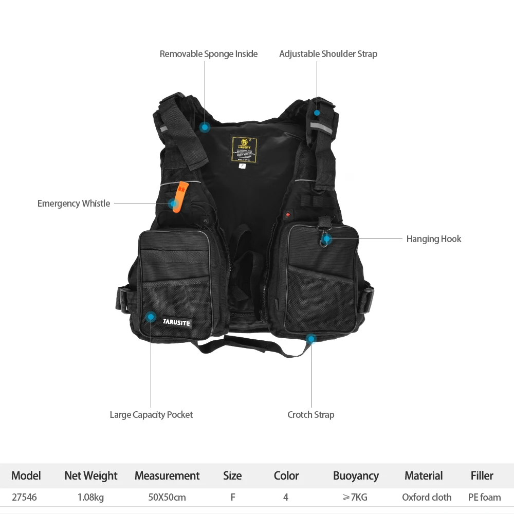 Рюкзак жилет Lixada Fly Fishing Быстросохнущий сетчатый рыболовный с Mutil Pocket