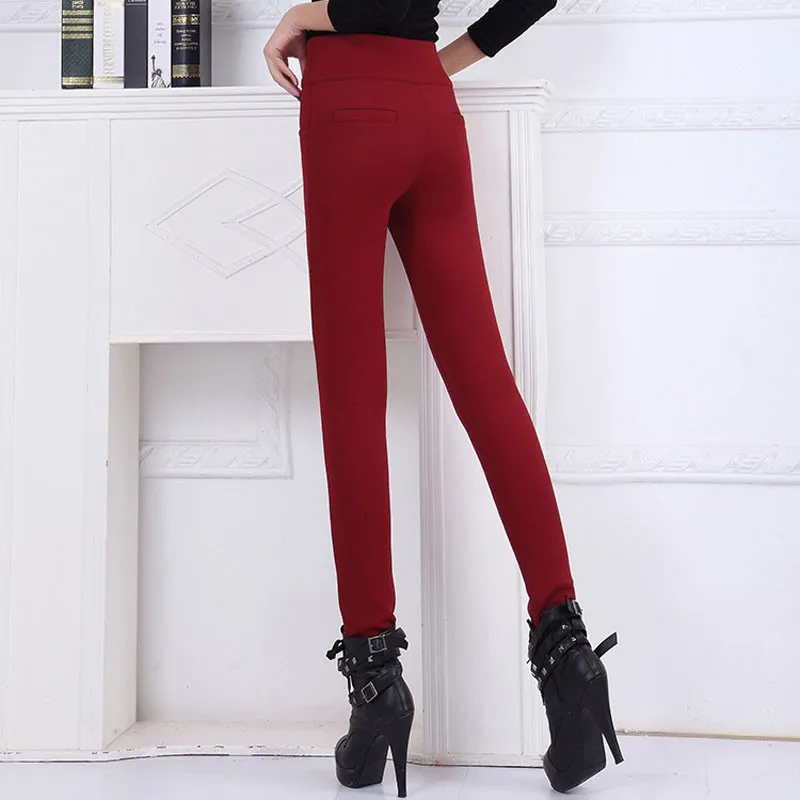 HEE GRAND/Новинка 2019 зимние эластичные женские штаны размера плюс 6XL хлопковые