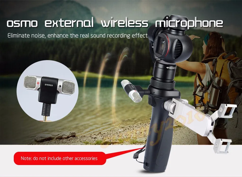 Профессиональный внешний беспроводной микрофон для DJI Osmo 3-осевой карданный