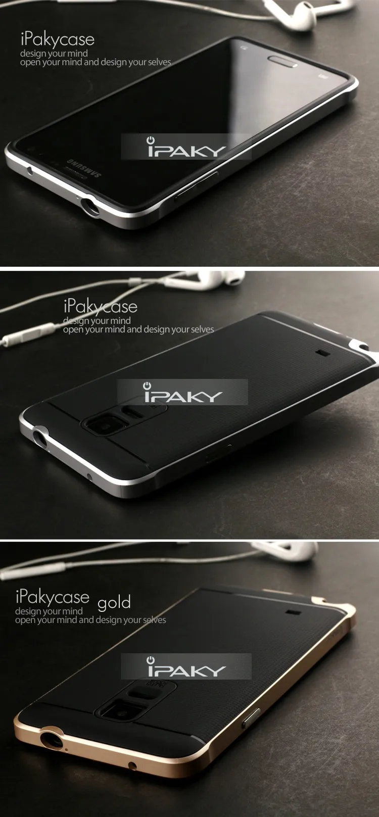 Высококачественный ipaky брендовый чехол для samsung note4 силиконовый защитный чехол для galaxy note 4