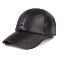 hot selling gorras hombre snapback 2017 new winter sheepskin hat genuine leather warm adjustable baseball cap for man caps