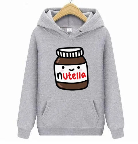 Забавная футболка, толстовки Nutella Jar с реалистичным рисунком, как в вашем холодильнике, толстовки, повседневные, размер XS-4XL, толстовки с длинным рукавом для мужчин