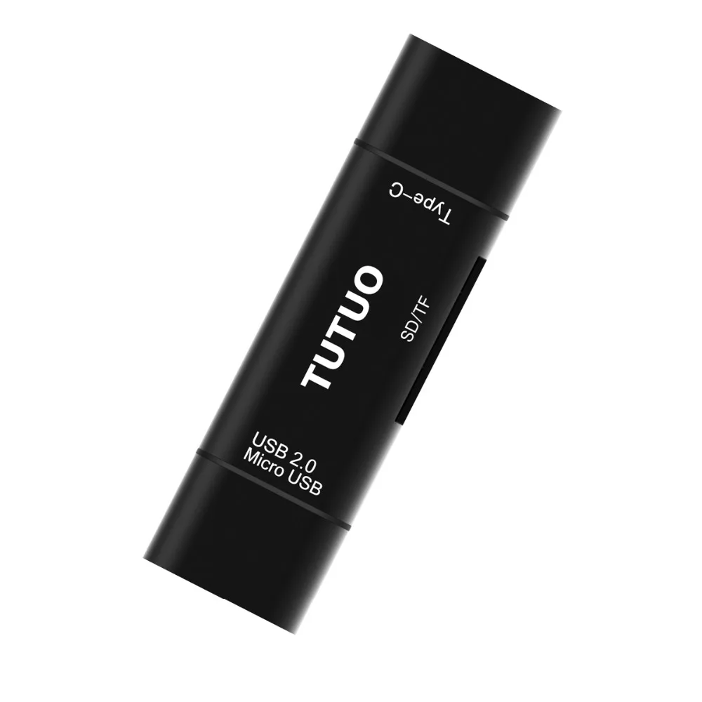 TUTUO V16 5 в 1 USB C A и Micro конвертер OTG адаптер из алюминиевого сплава SD/TF кардридер для
