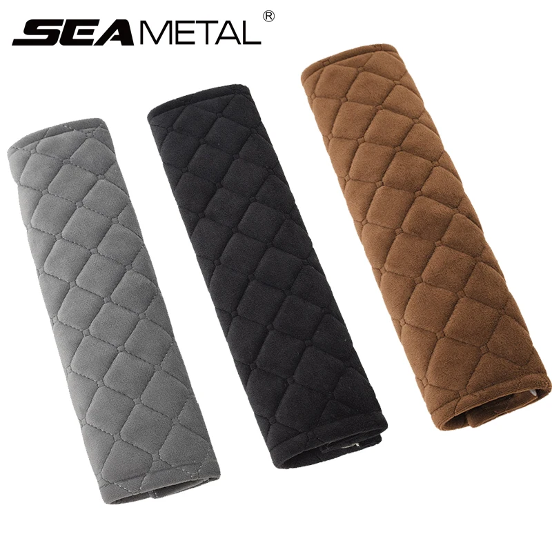 Car Seat Belt Shoulders Pads Covers Cushion Warm Short Plush Safety Shoulder Protection Auto Interior Accessories Four Season |