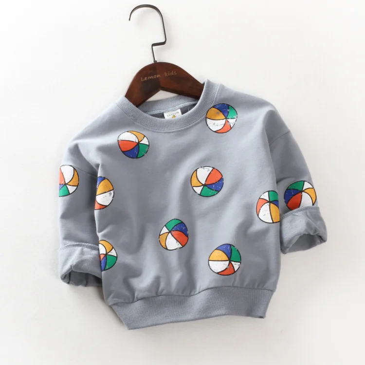 Футболка для девочек новинка 2017 весенний Топ маленьких мальчиков свитшот