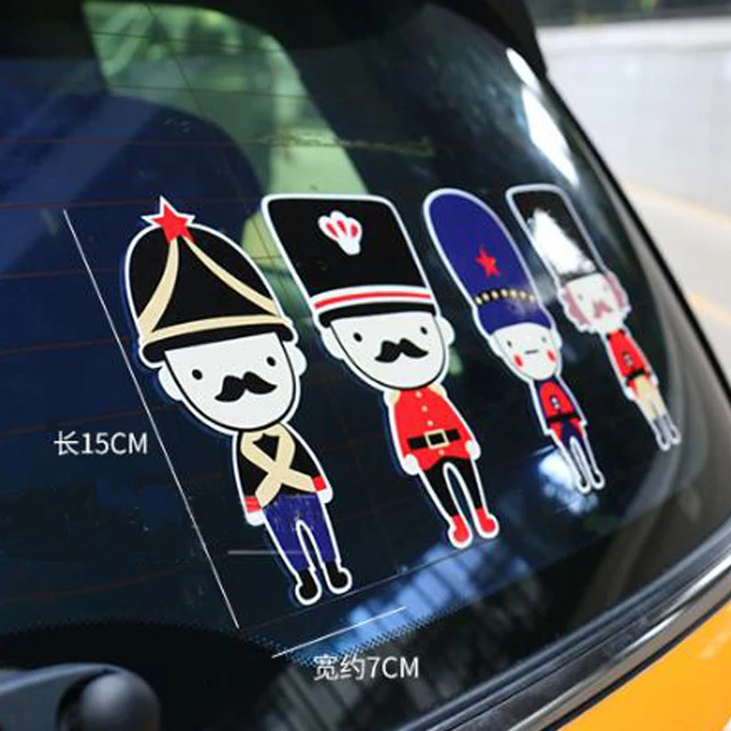 Новейшая мода печать наклейки на заказ солдат крутой стиль УФ Защита Mini Cooper