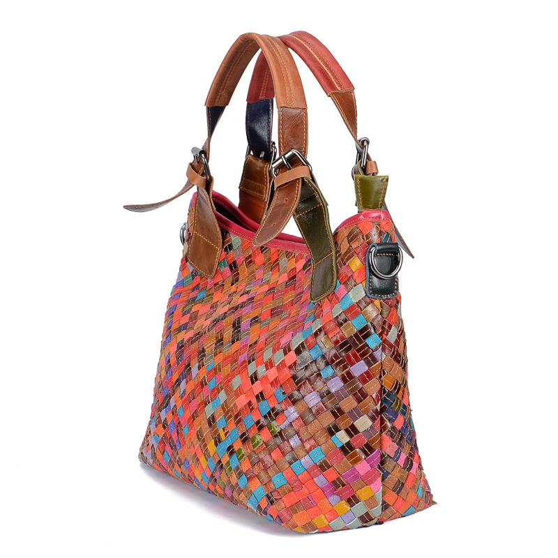 Сан Мари из горного хрусталя вязание натуральной кожи сумки на ремне для женщин