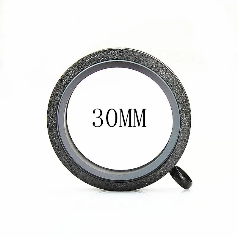 

2018 Newest Waterproof 30mm Black Shine Screw 316L Stainless Steel Floating Glass Memory Locket Pendants